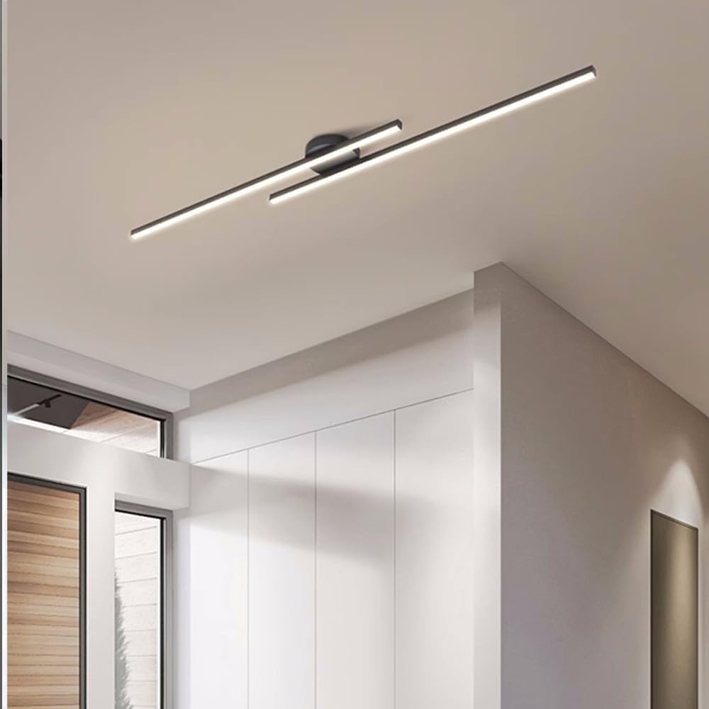 Modern LED Ceiling Light Aluminum Semi Flush