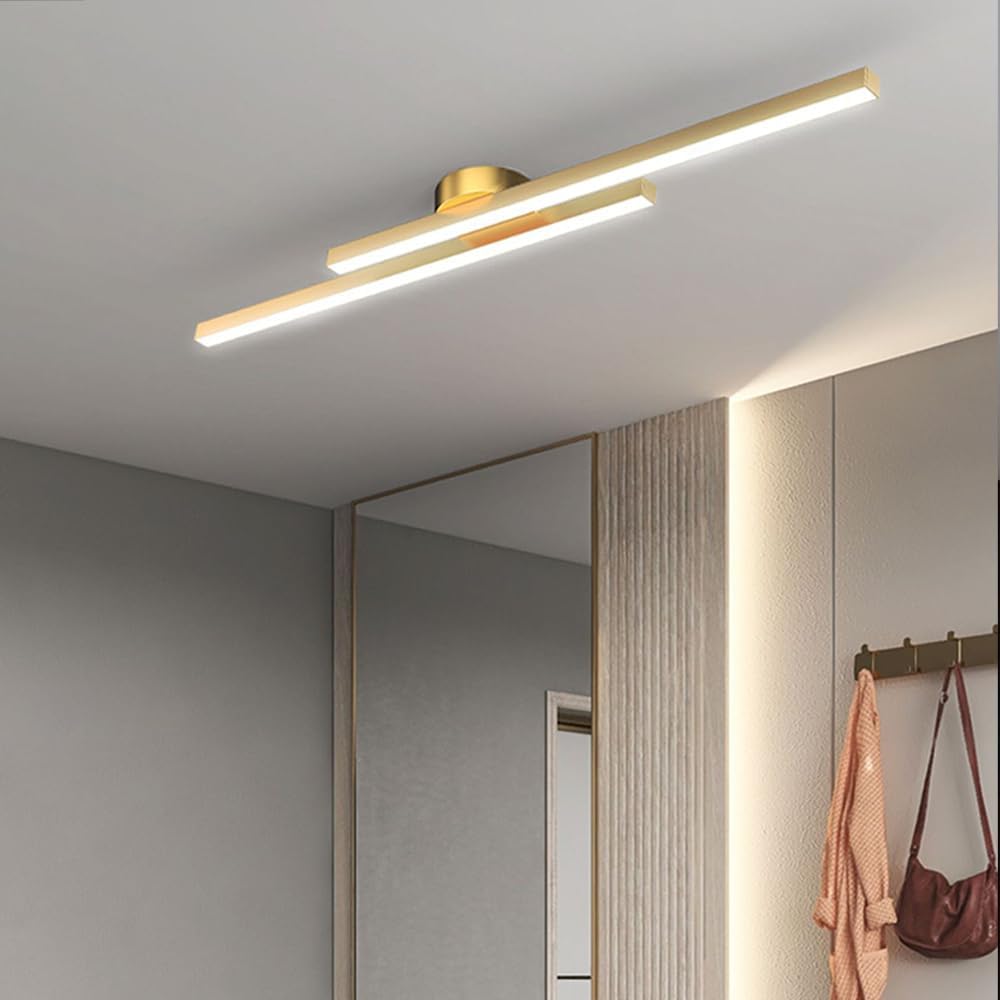 Modern LED Ceiling Light Aluminum Semi Flush