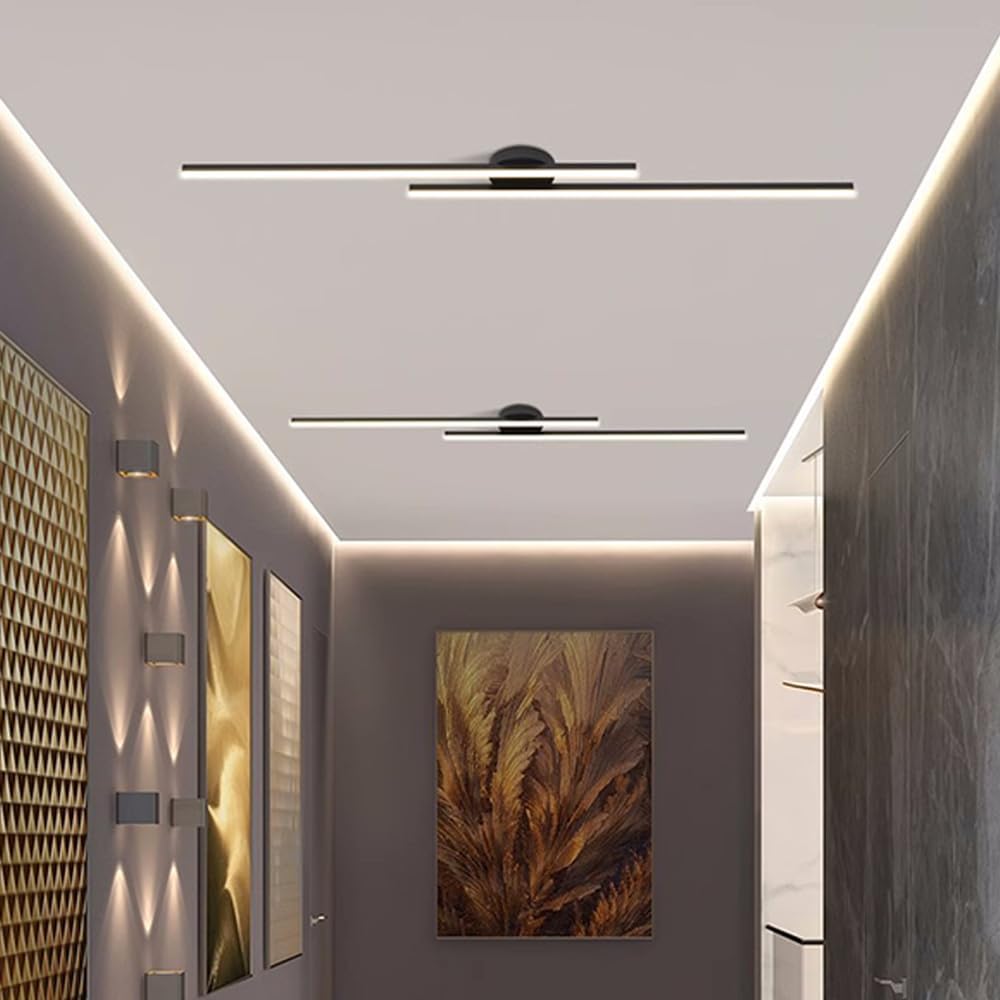 Modern LED Ceiling Light Aluminum Semi Flush