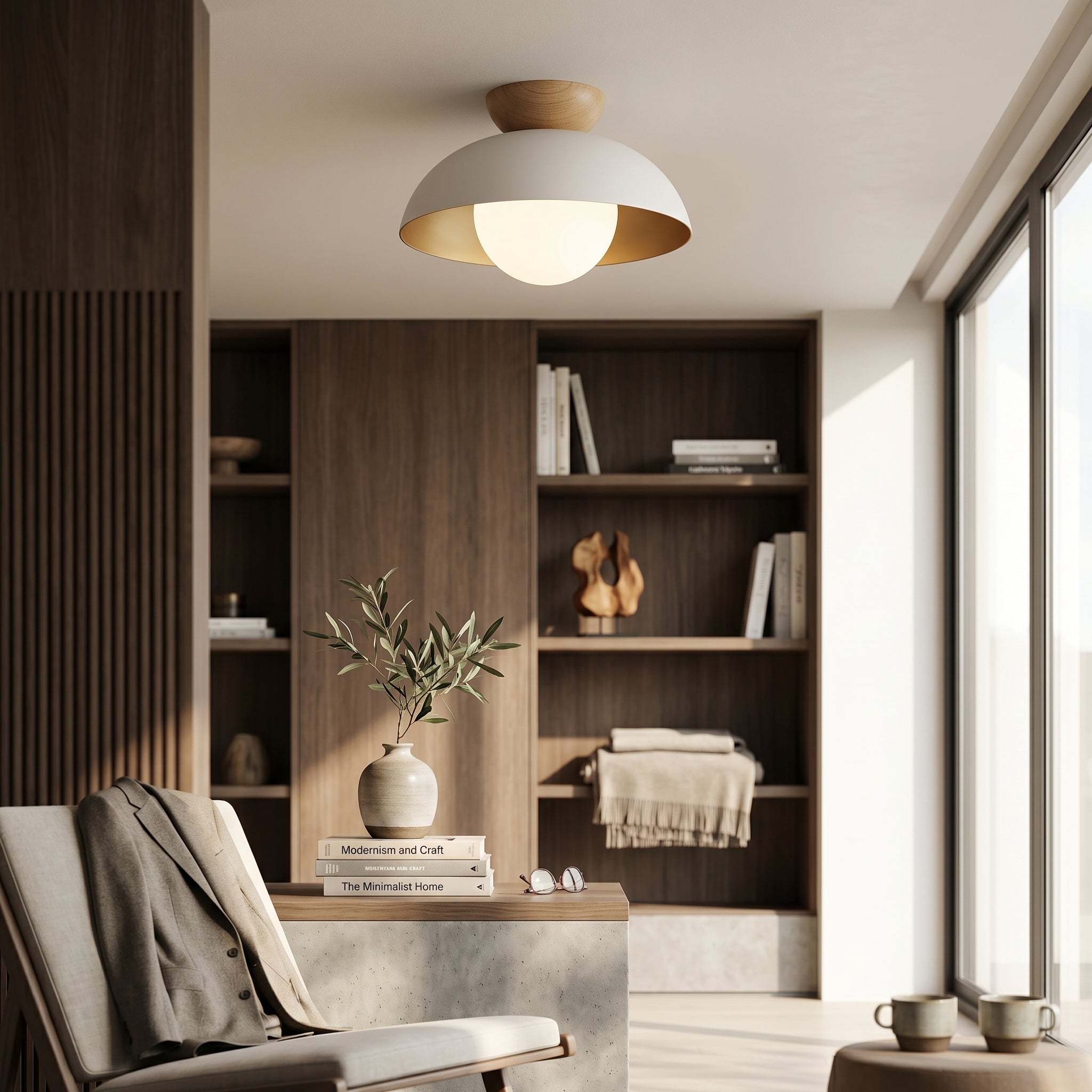 Nordic Iron Ceiling Light Minimal Flush
