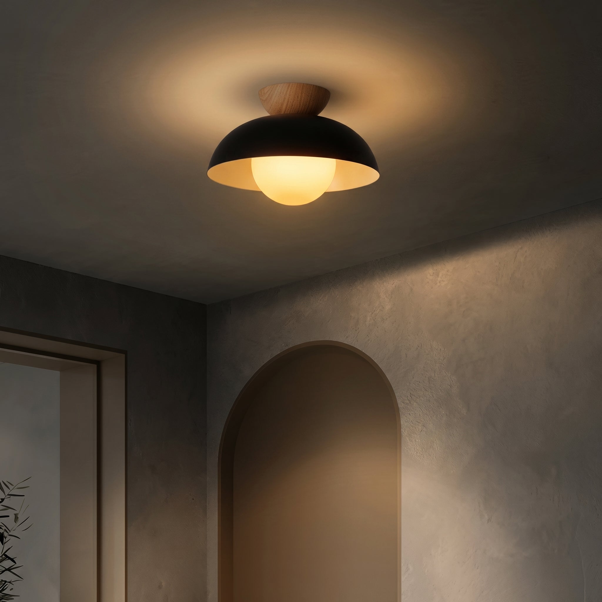 Nordic Iron Ceiling Light Minimal Flush