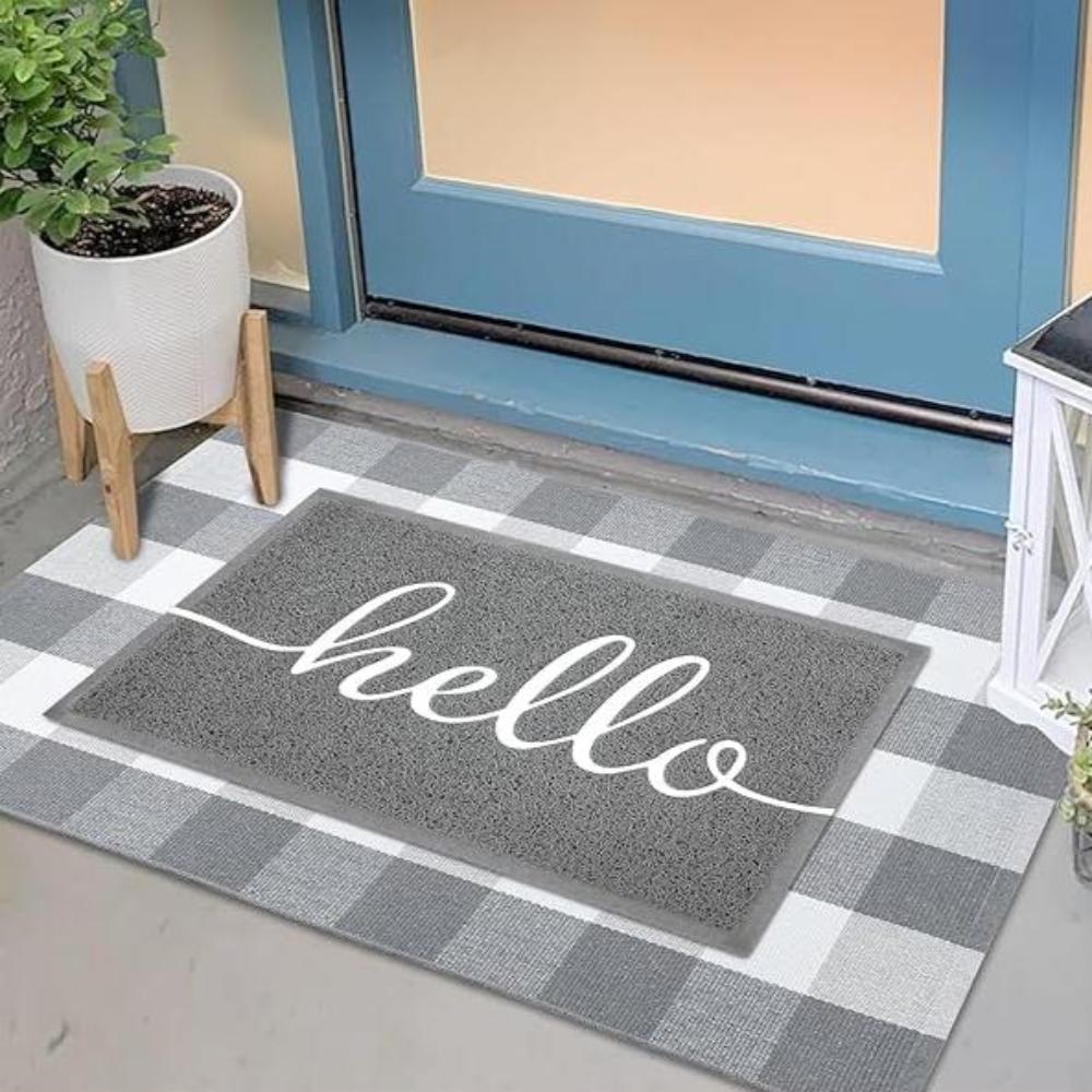 Hello Doormat for Entryway Floor