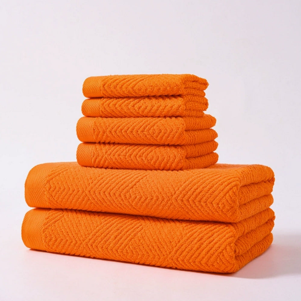6 Piece Cotton Towel Set