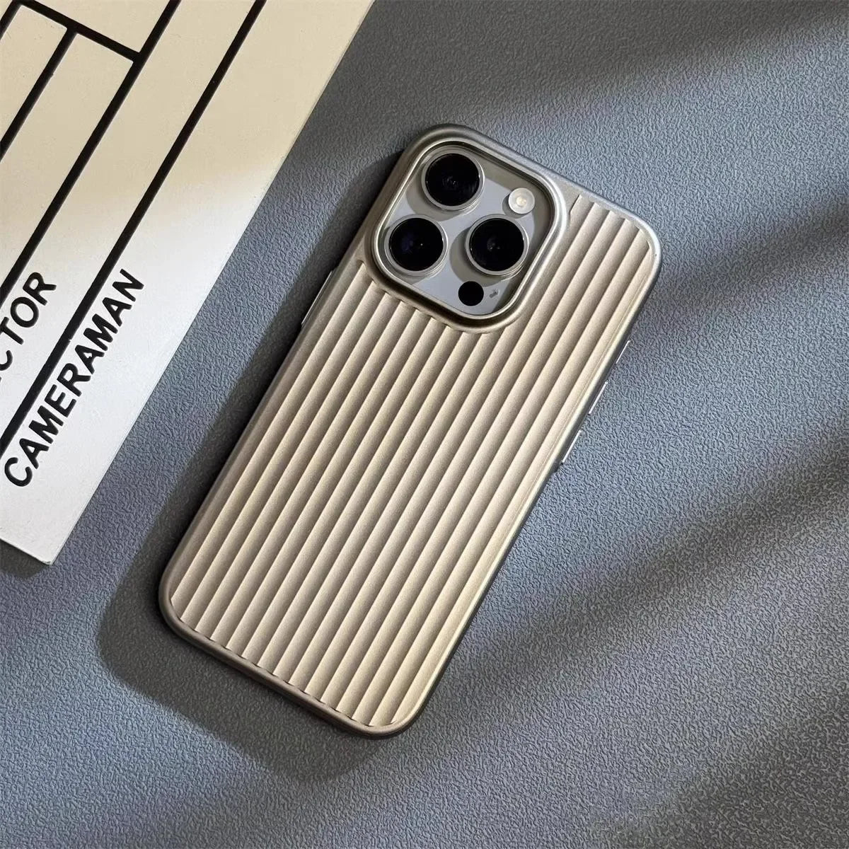 Ultra Slim Shockproof Phone Case for iPhone 13 to 16 Pro Max | Ribbed Grip Back with Raised Camera Edges