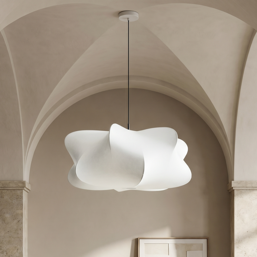 Silk Pendant Lamp Wabi Sabi Design