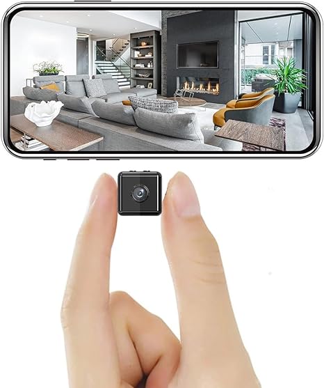 1080p Mini Security Camera for Indoor Use | Wireless Wifi Setup with App Control | Clear Live View Day and Night