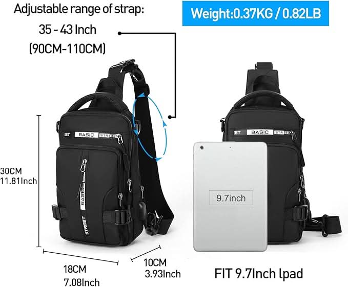 Compact Sling Backpack Crossbody Travel Hiking