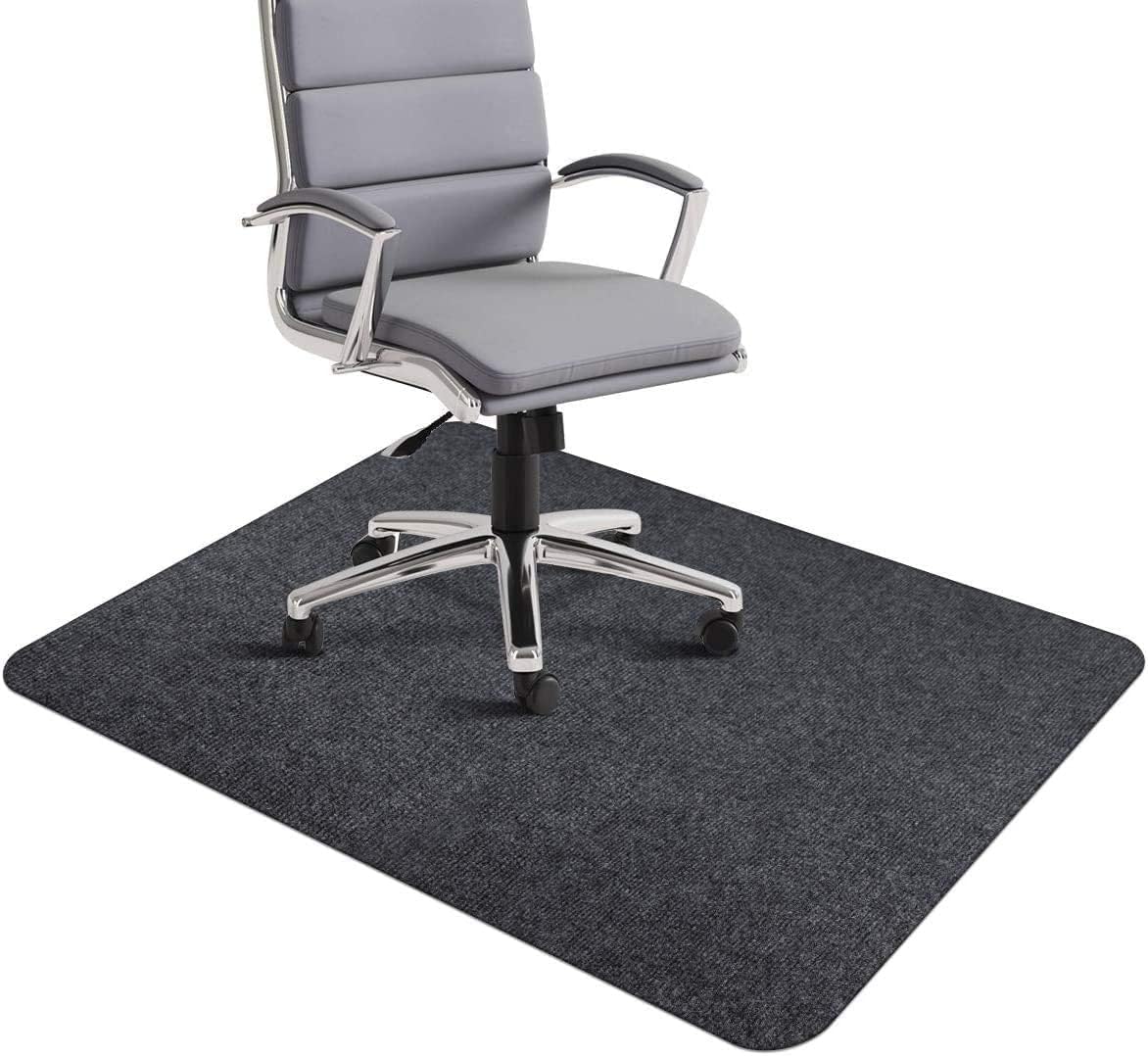 Premium PVC Chair Mat for Hardwood & Office Floors 35 x 47/55 In | 5 Colors | Smooth Rolling Protection for Desks & Gaming