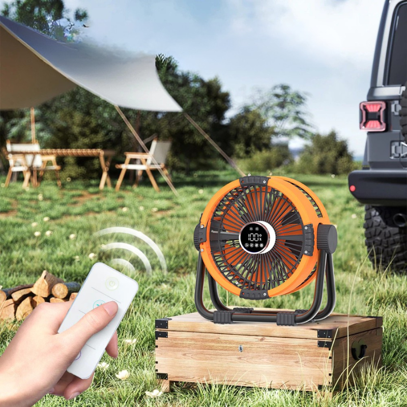 Rechargeable Camping Fan LED Light