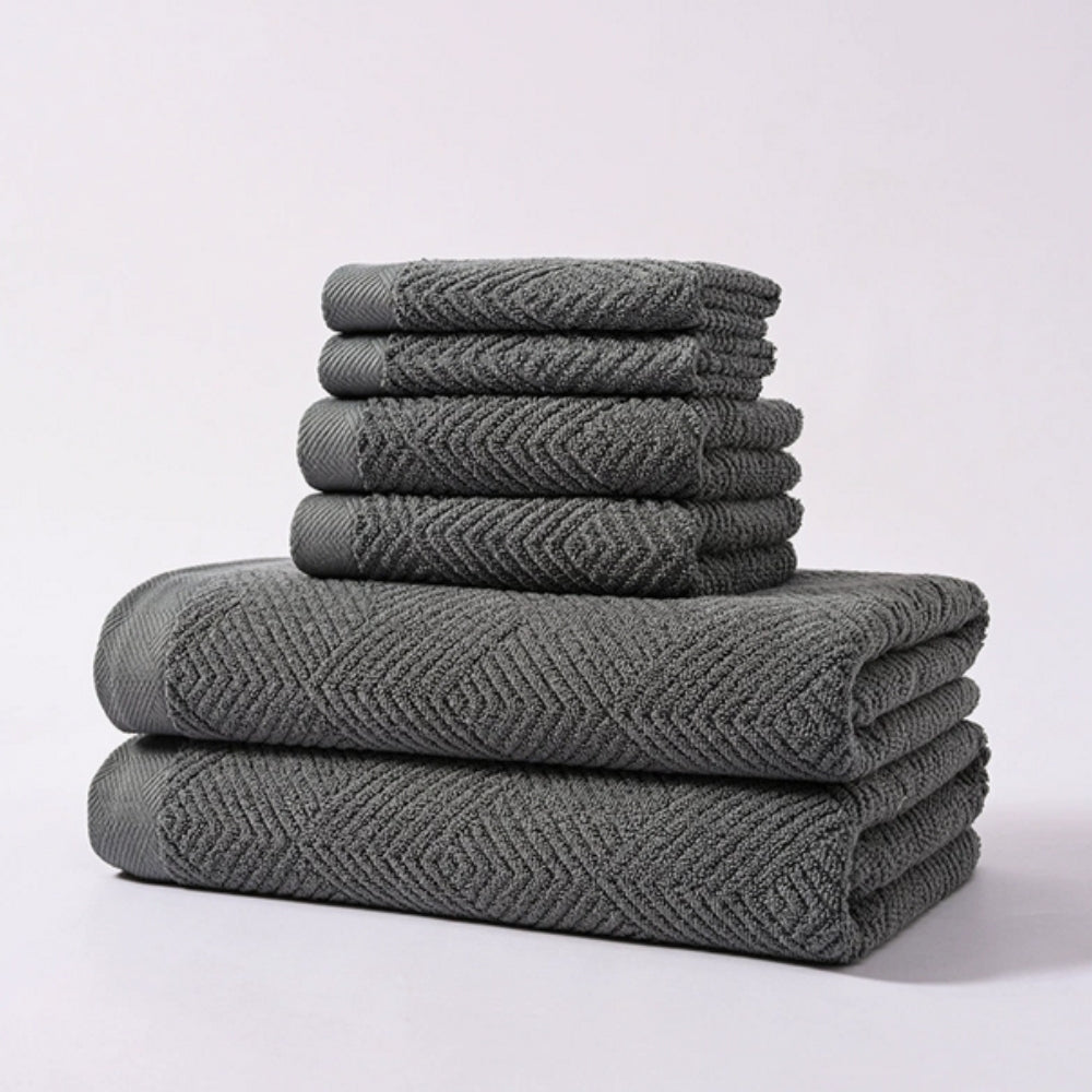 6 Piece Cotton Towel Set