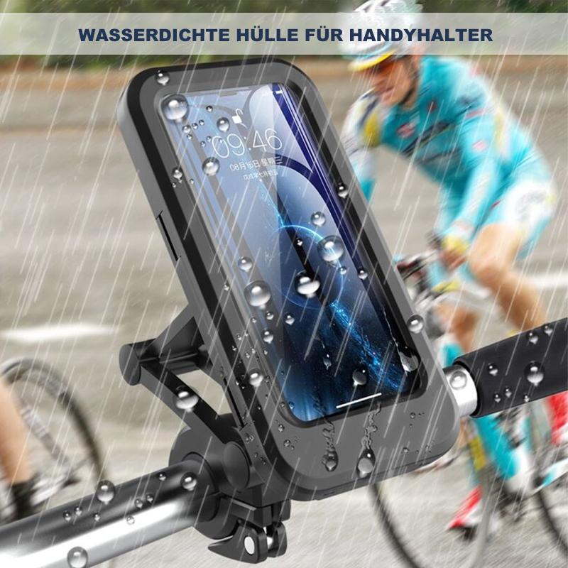 Waterproof Bike Phone Mount with Touch Through Case | Fits 4.5 to 6.8 Inch Screens on 22 to 28.5 mm Bars | Power Bank Option
