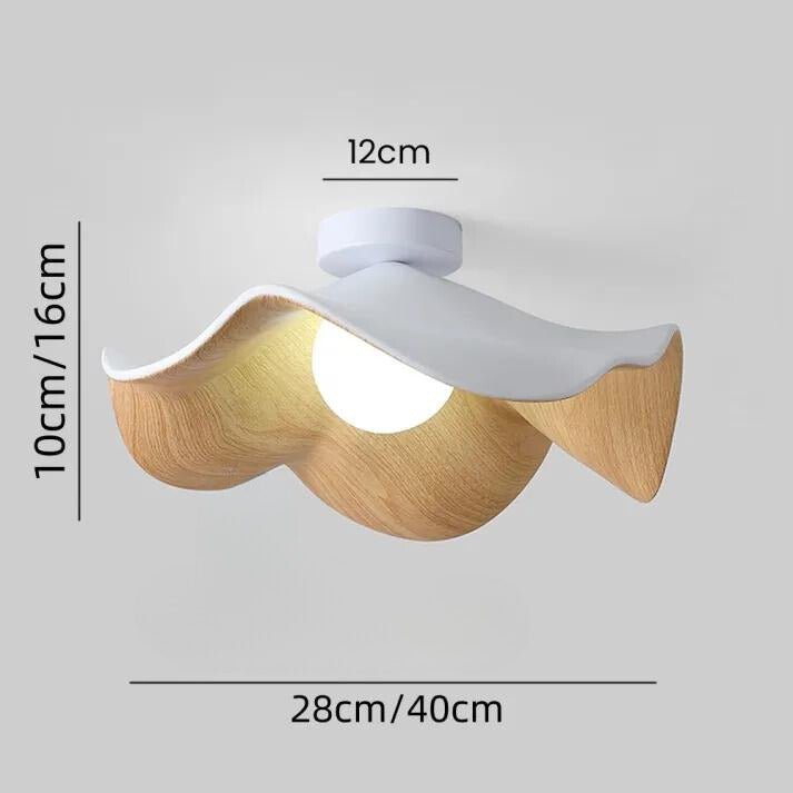 Ceiling Light with Resin and Metal Construction – Pendant Lamp for Indoor Ceiling Lighting