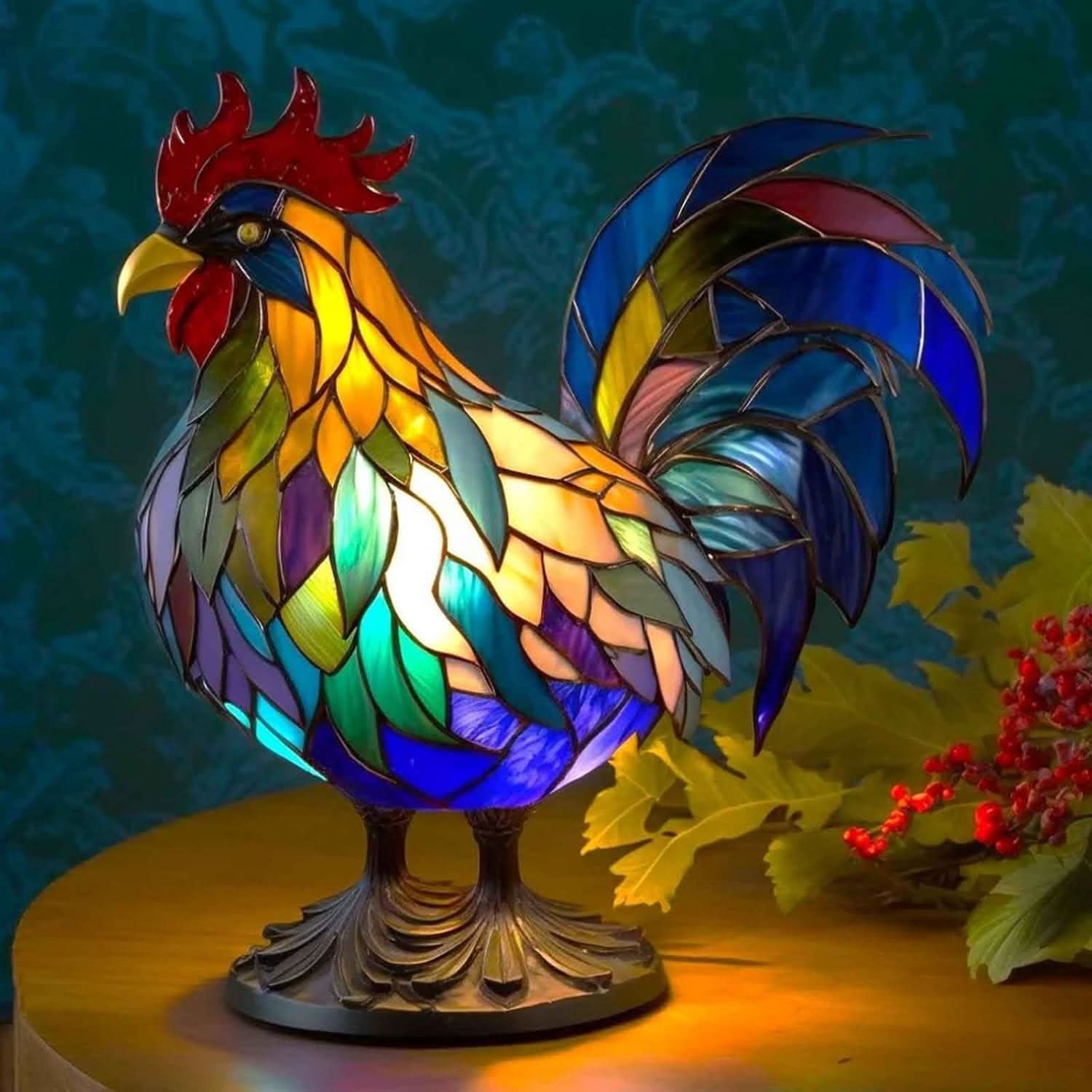 LED Table Lamp Resin Design