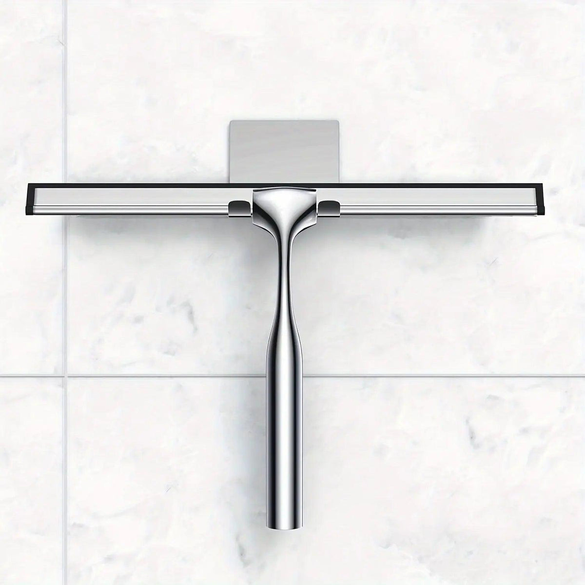Shower Squeegee with a Wall Mount for Glass, Tiles and Mirrors | Wipes Streak Free and Stores Out of the Way | Two Colors