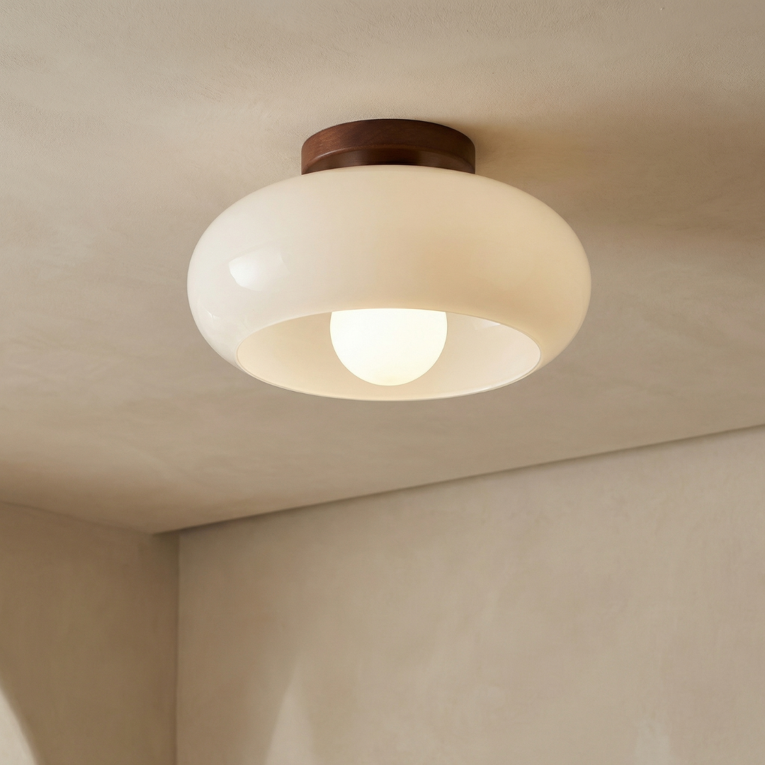 Bauhaus Glass Ceiling Light Flush Mount