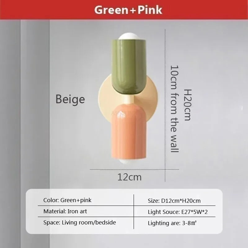 Nordic Double Head Wall Lamp for Indoor Lighting