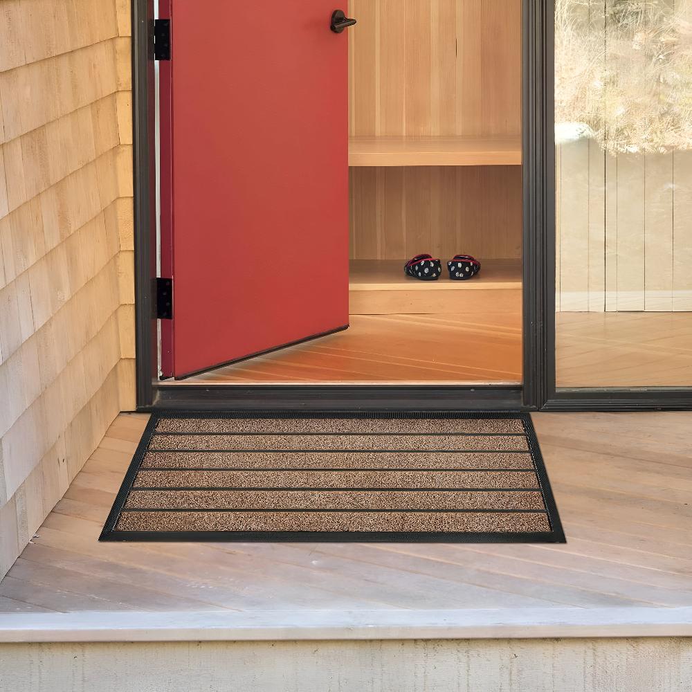 Striped Door Mat Non Slip Entryway