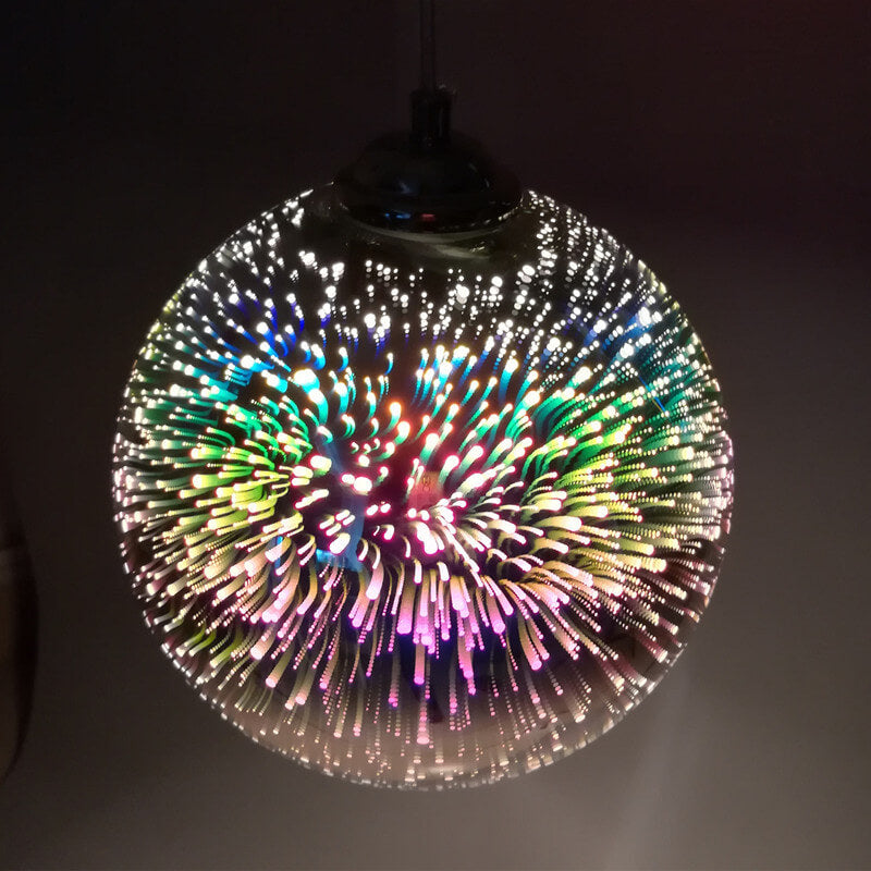 3D Firework Pendant Light Colorful Ceiling Lamp
