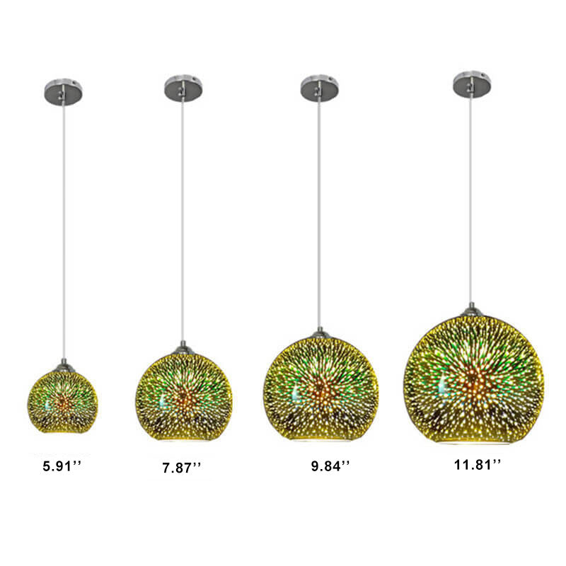 3D Firework Pendant Light Colorful Ceiling Lamp