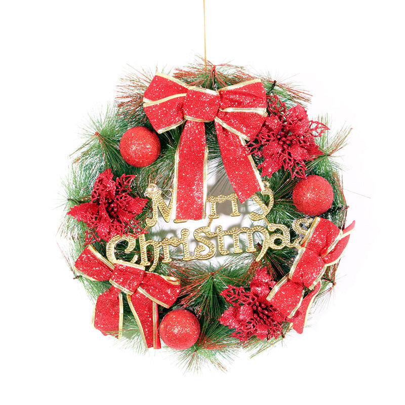 Christmas Wreath in Jute with Pinecones and Artificial Berries | Bow Detail and a Sturdy Hanging Loop | 5 Styles