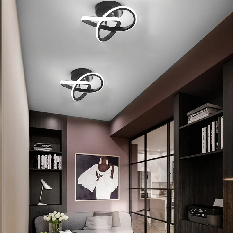 White LED Ceiling Light Round Flush Mount