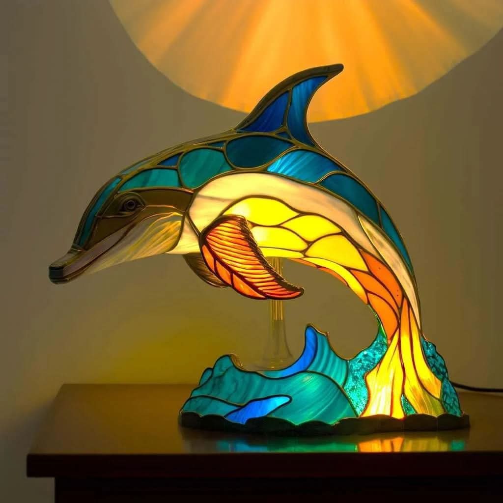 LED Table Lamp Resin Design