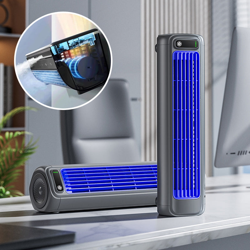Wireless Rechargeable Air Cooler with Water Tank – Portable Personal Cooling Unit