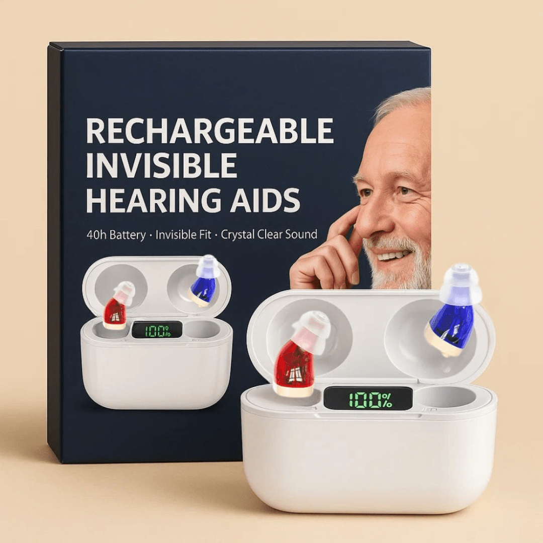 Invisible Rechargeable Hearing Aids | Up to 3 Days Battery Life | Single, Pair & Charging Case Options | Discreet Clear-Sound Fit