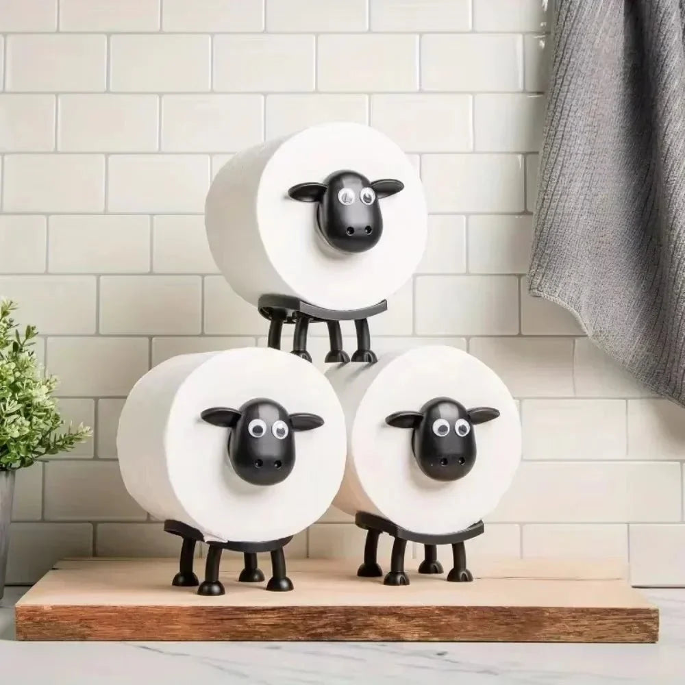 BADEWOLLE – Cute Sheep Toilet Paper Holder for Playful Bathrooms