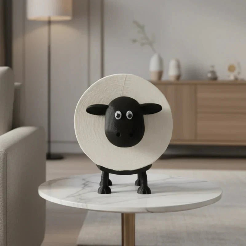 BADEWOLLE – Cute Sheep Toilet Paper Holder for Playful Bathrooms