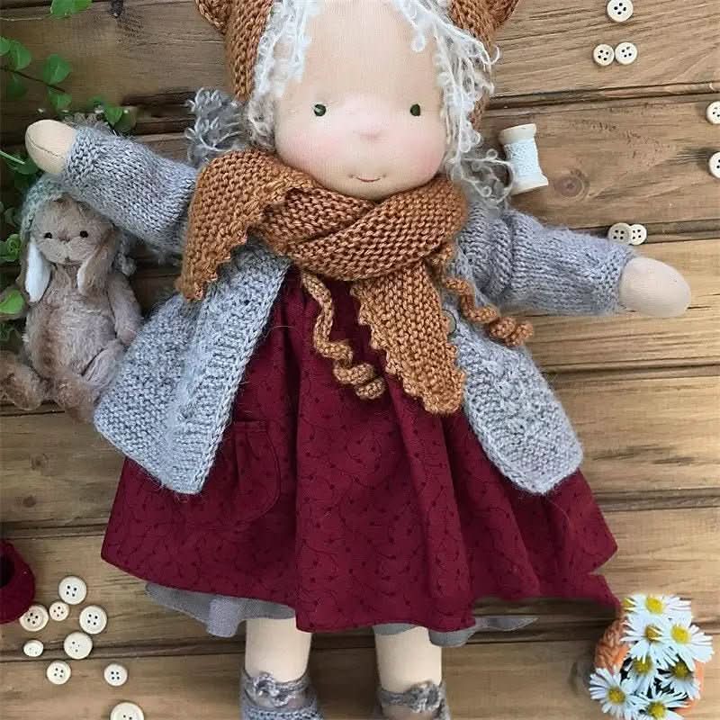 Handmade Waldorf Doll ~11.8 In Soft Cotton | 9 Character Styles With Outfit Accessories | Imaginative Play for Ages 3+