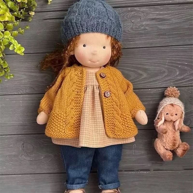 Handmade Waldorf Doll ~11.8 In Soft Cotton | 9 Character Styles With Outfit Accessories | Imaginative Play for Ages 3+