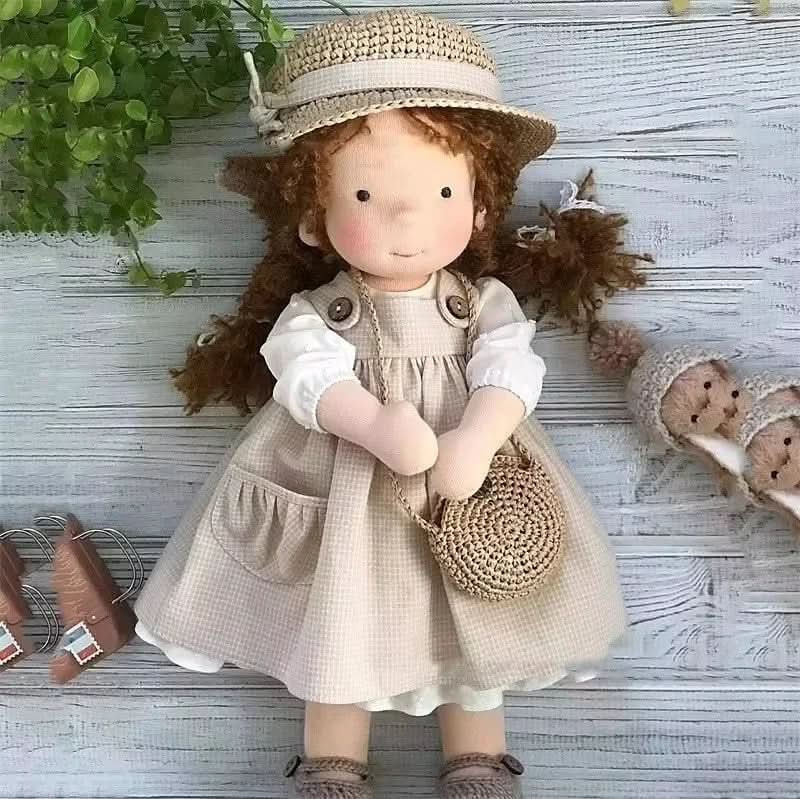 Handmade Waldorf Doll ~11.8 In Soft Cotton | 9 Character Styles With Outfit Accessories | Imaginative Play for Ages 3+