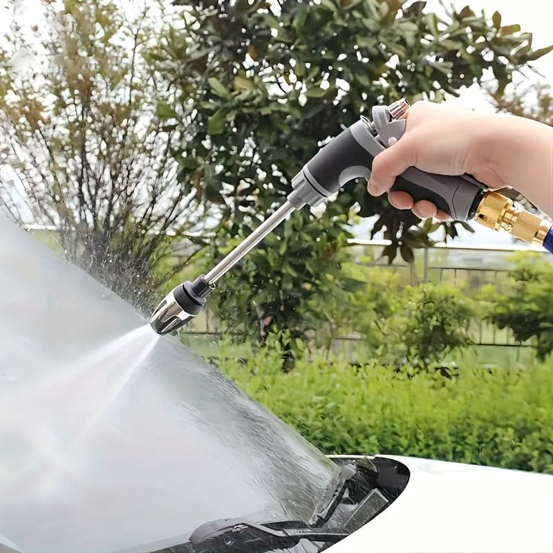 High-Pressure Garden Hose Nozzle Sprayer | Foam Cannon & 35 In Ergonomic Handle | Adjustable Spray for Cleaning & Watering