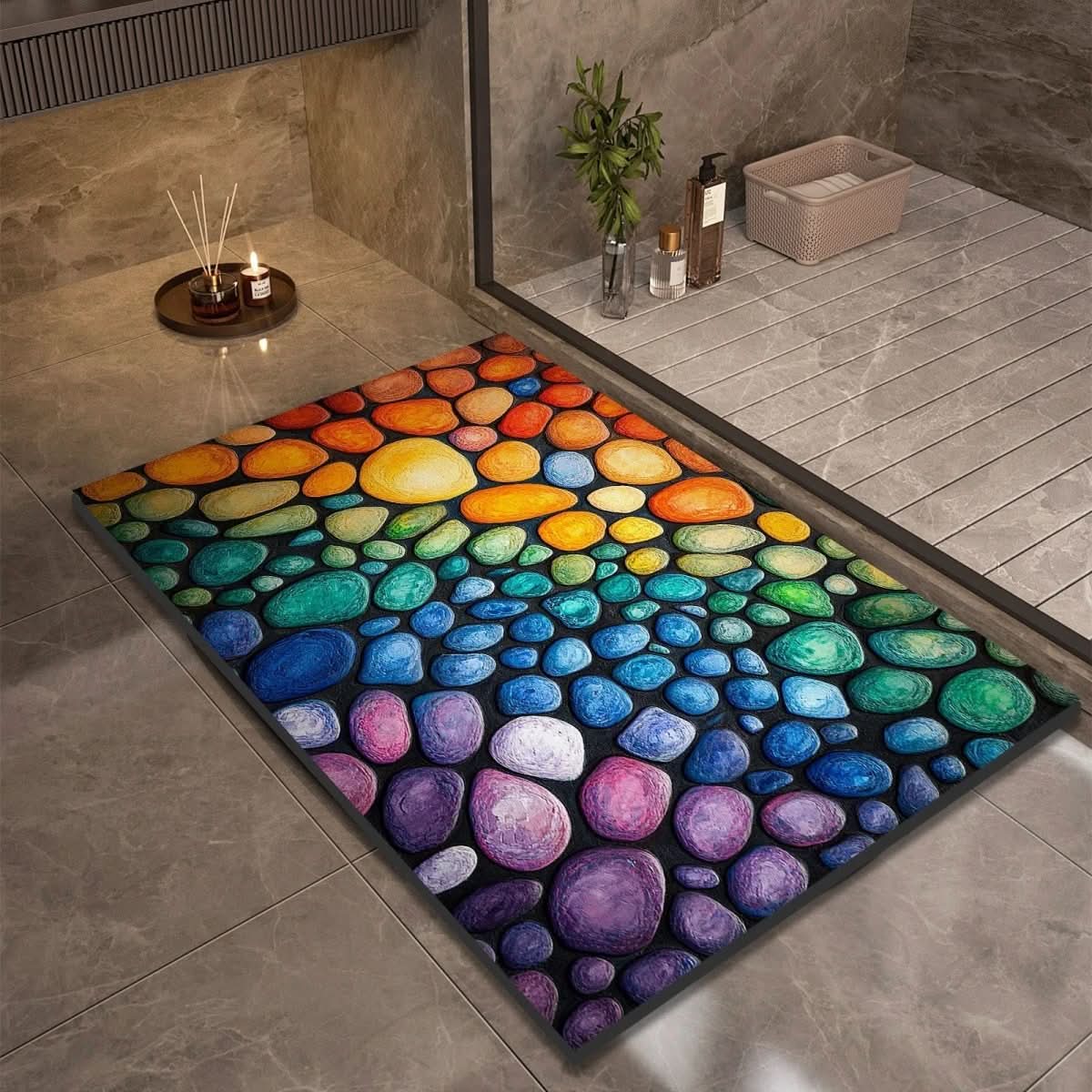 AQUASOFT BATH MAT – Diatomaceous Earth Bath Mat for Safety & Comfort