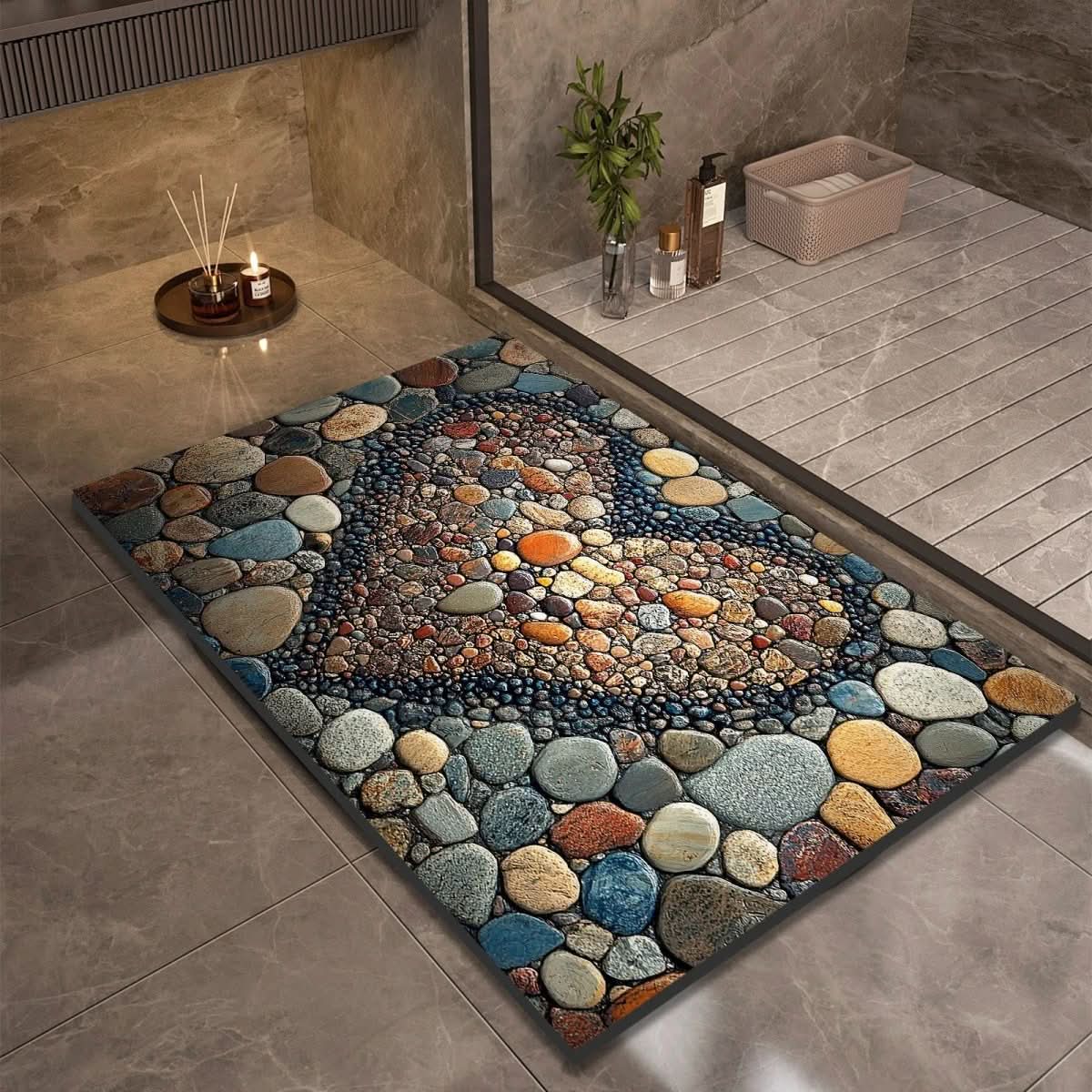 AQUASOFT BATH MAT – Diatomaceous Earth Bath Mat for Safety & Comfort