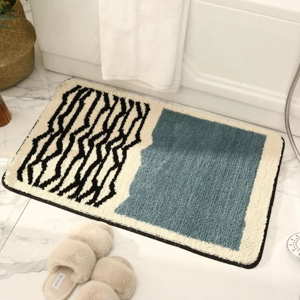 Abstract Non Slip Bath Mat