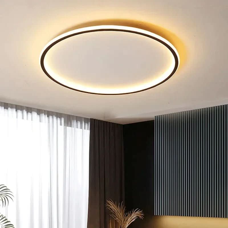 AUROGLOBE - Scandinavian LED ceiling light for warm, glare-free living room lighting product image