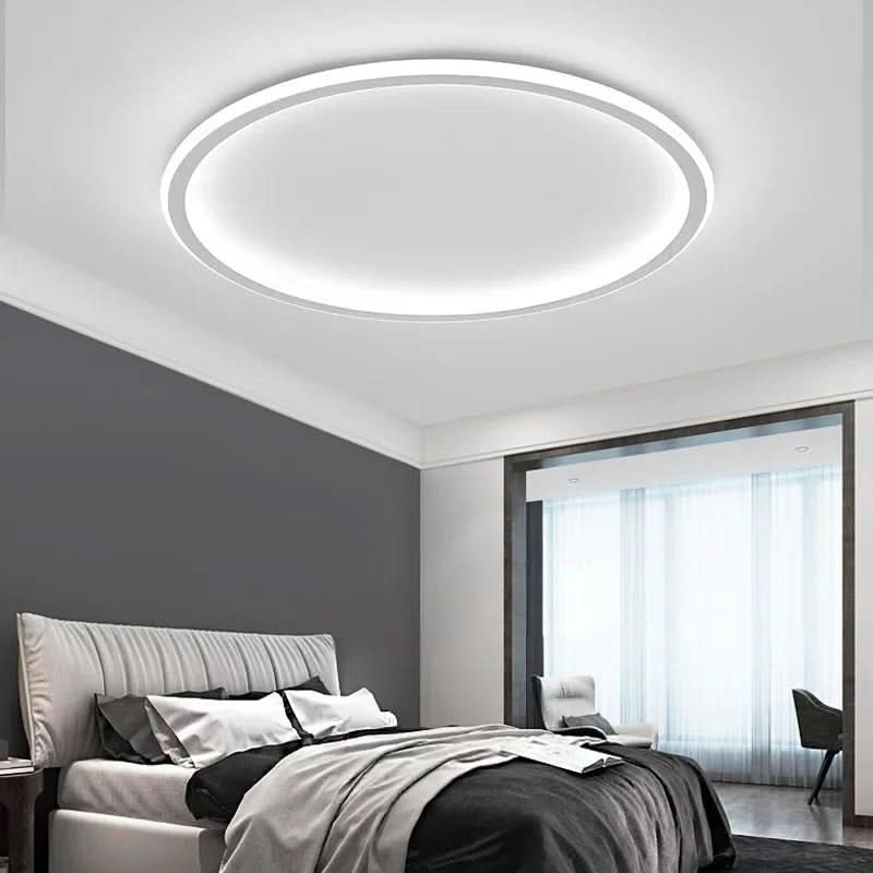 AUROGLOBE - Scandinavian LED ceiling light for warm, glare-free living room lighting - White