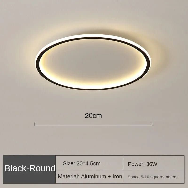 AUROGLOBE - Scandinavian LED ceiling light for warm, glare-free living room lighting product image