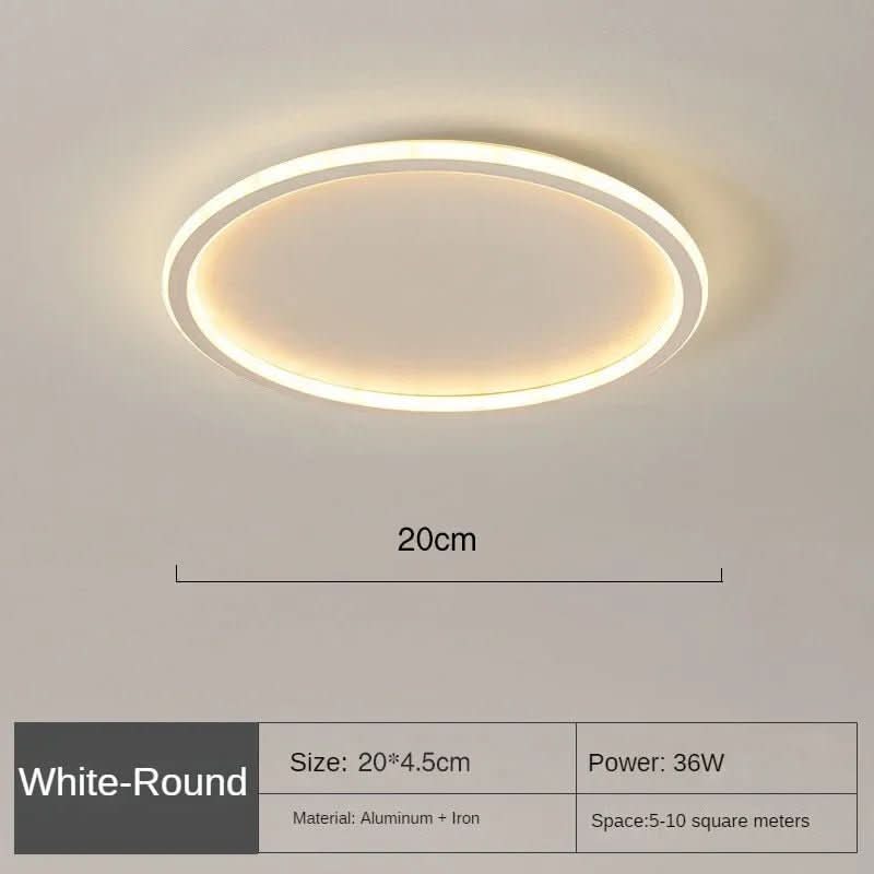 AUROGLOBE - Scandinavian LED ceiling light for warm, glare-free living room lighting product image