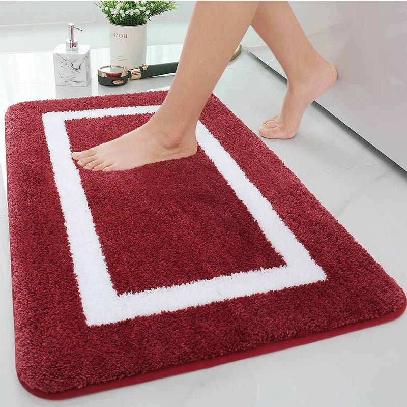 BATHBLISS – Soft Non-Slip Microfiber Bath Mat for Bathroom & Living Room