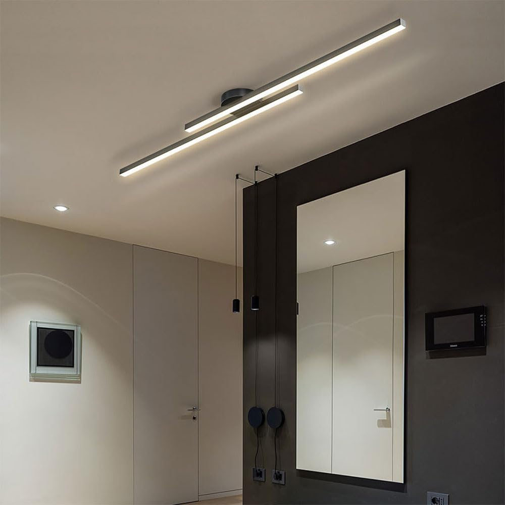 Modern LED Ceiling Light Aluminum Semi Flush