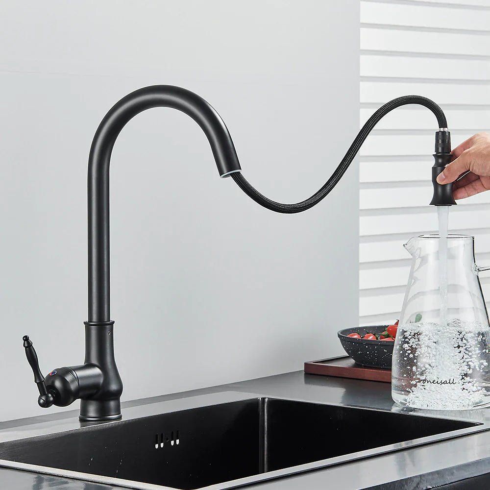 SMARTSPOUT - Kitchen faucet with pull-out function in antique bronze for stylish and flexible kitchen work