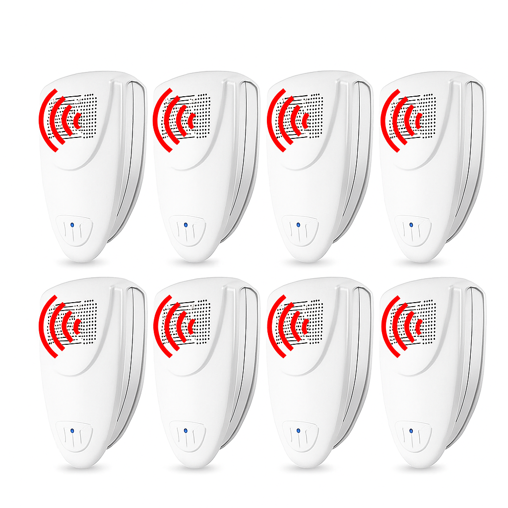 Ultrasonic Bed Bug Repeller | Plug-In, Silent 30 sqm Coverage | Safe Pest Prevention for Bedrooms and Furniture