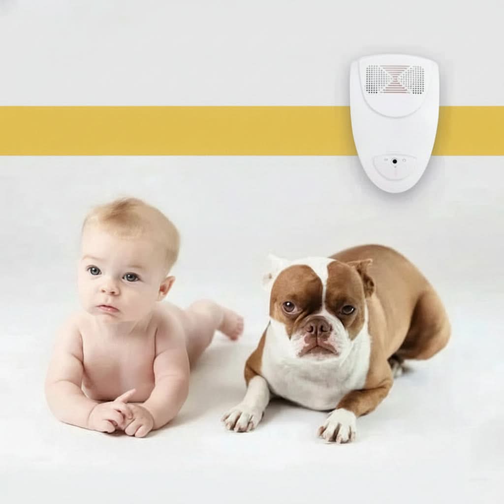 Ultrasonic Bed Bug Repeller | Plug-In, Silent 30 sqm Coverage | Safe Pest Prevention for Bedrooms and Furniture