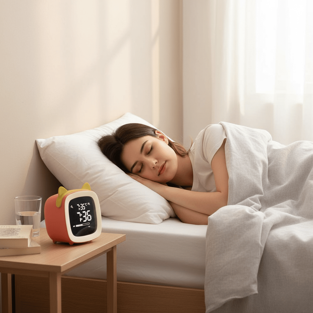 Bunny Light LED - Children's Alarm Clock and Gentle Night Light product image