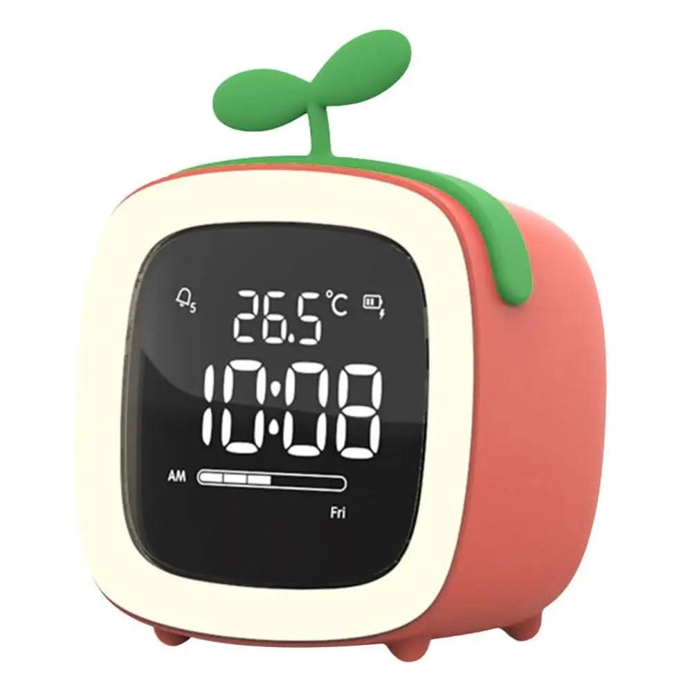 Bunny Light LED - Children's Alarm Clock and Gentle Night Light - Orange Two Leaves