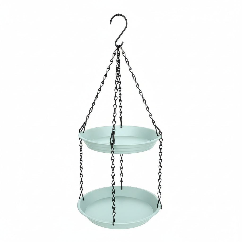 Double-Tray Hanging Bird Feeder