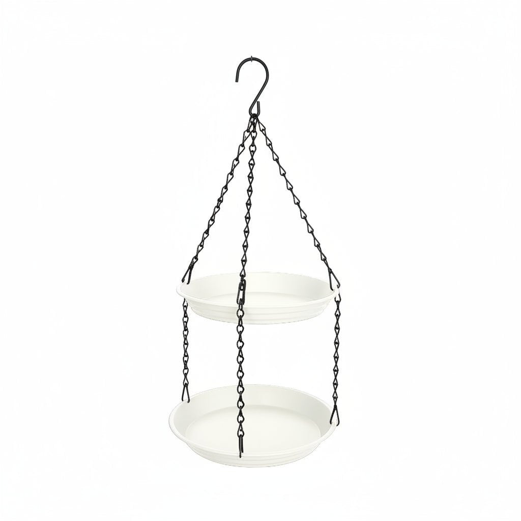 Double-Tray Hanging Bird Feeder